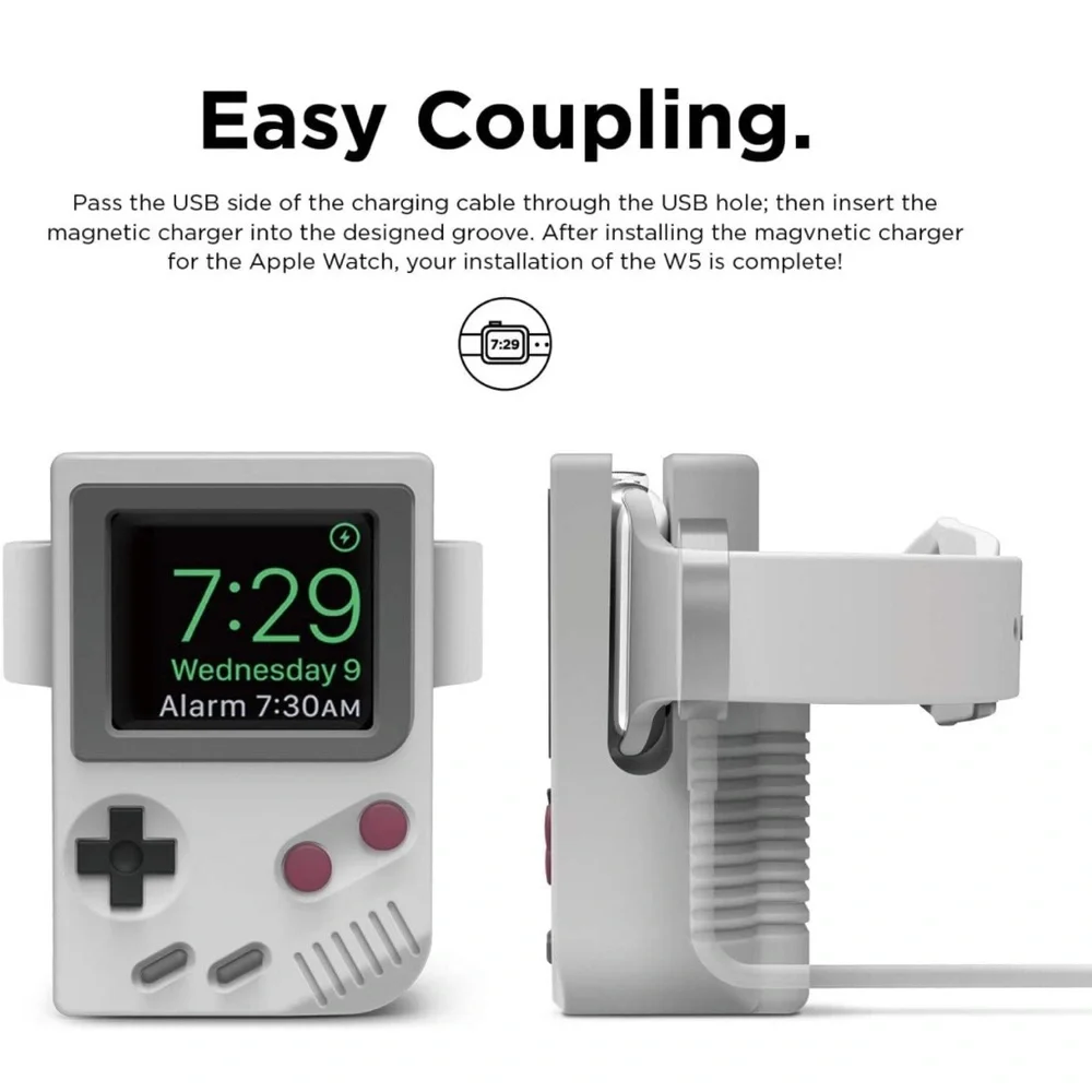 Vintage Nintendo Apple Watch charger stand With Charging cord